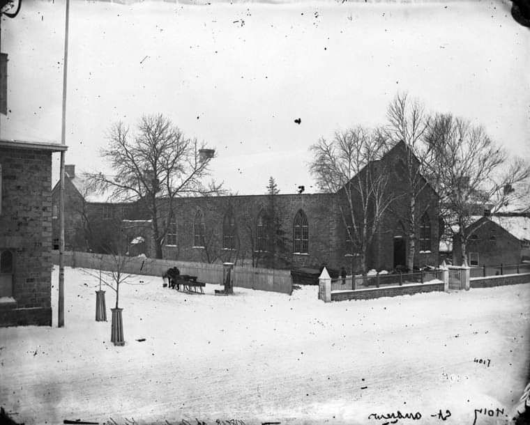 St Andrew's Church at Wellington and Kent, Ottawa, 1828 - 1872.